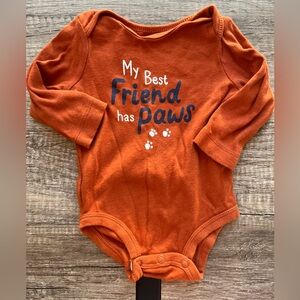 My Best Friend Has Paws Onesie - Size 3 mo